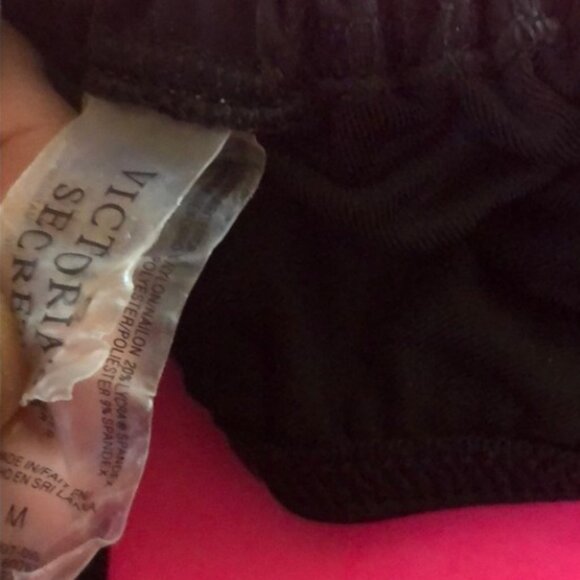 Victoria's Secret Black Side Tie Bikini Bottom - Size M - Picture 7 of 8